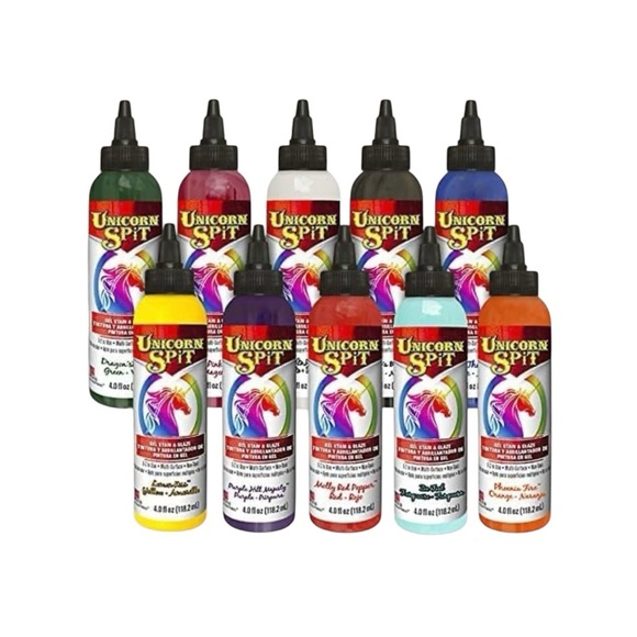 Unicorn Spit Gel Stain and Glaze in One, 4 Ounce Each - 10 Paint Collection - Picture 3 of 5